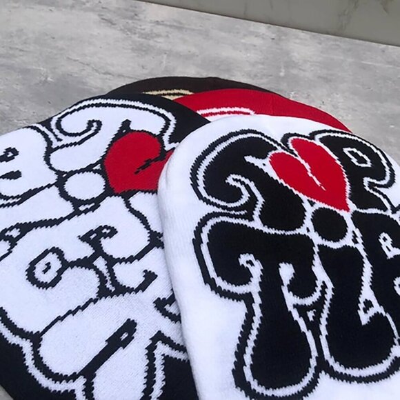 Y2K Beanie Knitted Hat Unisex Warm Skull Cap Acrylic Street Fashion main image 4